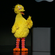 Big Bird on stage discussing the new exclusive Sesame Street show coming to Apple TV+.